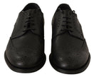 Dolce & Gabbana Black Leather Oxford Wingtip Formal Dress Shoes - GENUINE AUTHENTIC BRAND LLC  