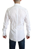 Dolce & Gabbana White Bib Cotton Poplin Men Formal Shirt - GENUINE AUTHENTIC BRAND LLC  