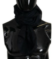 Dolce & Gabbana Black Neck Wrap Fringe Shawl Scarf - GENUINE AUTHENTIC BRAND LLC  