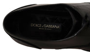 Dolce & Gabbana Black Leather Exotic Skins Formal Shoes - GENUINE AUTHENTIC BRAND LLC  