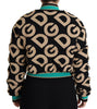 Dolce & Gabbana Multicolor DG Logo Print Quilted Bomber Jacket - GENUINE AUTHENTIC BRAND LLC  