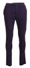 BENCIVENGA Purple Pure Cotton Tapered Mens Pants - GENUINE AUTHENTIC BRAND LLC  