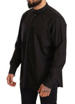 Dolce & Gabbana Black 100% Cotton Formal Dress Top Shirt - GENUINE AUTHENTIC BRAND LLC  