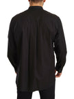 Dolce & Gabbana Black 100% Cotton Formal Dress Top Shirt - GENUINE AUTHENTIC BRAND LLC  