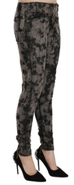 Just Cavalli Black Gray Faded Low Waist Skinny Denim Trousers Jeans - GENUINE AUTHENTIC BRAND LLC  