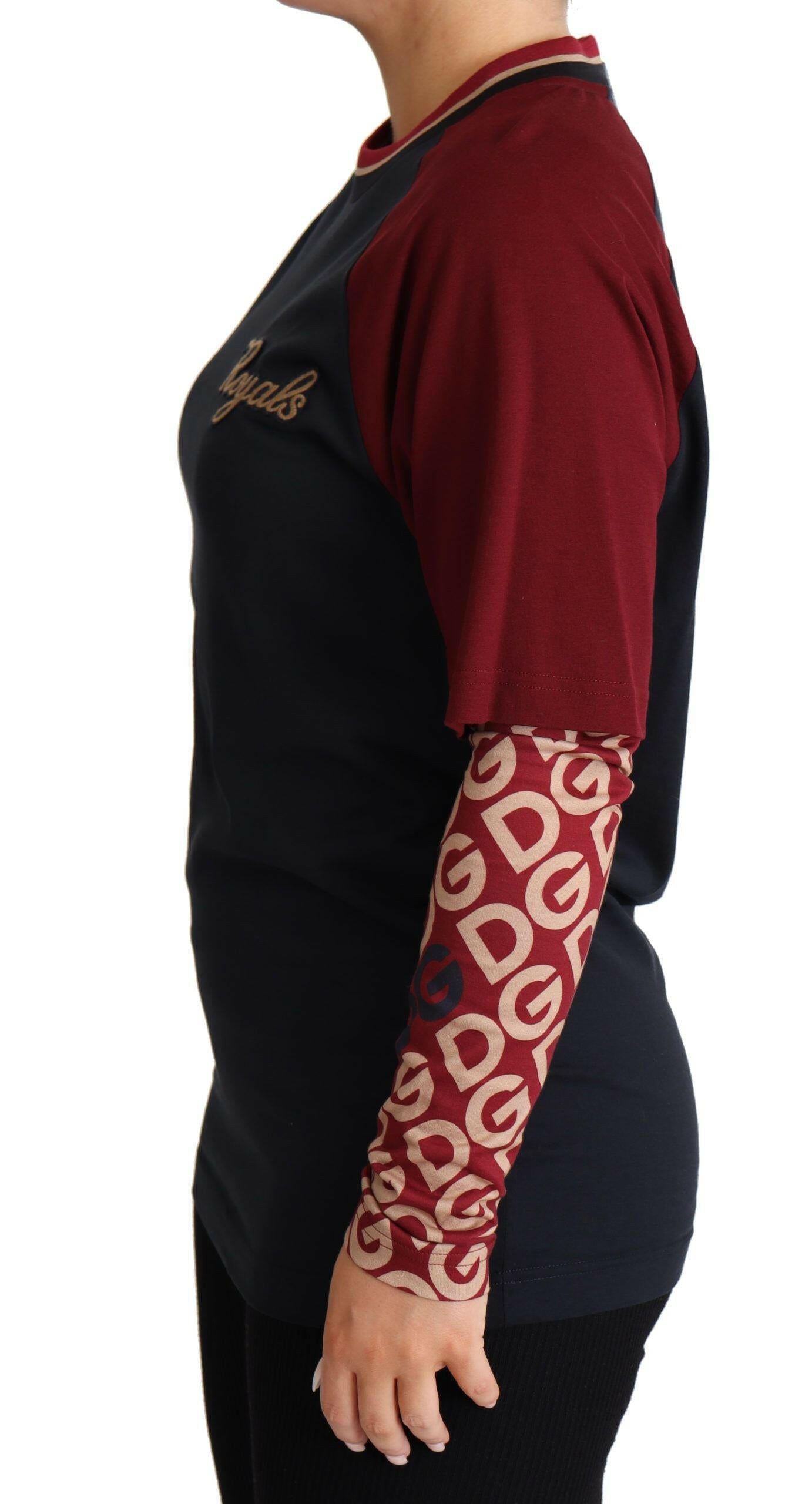 Dolce & Gabbana Multicolor Royals Crewneck Pullover Sweater - GENUINE AUTHENTIC BRAND LLC  