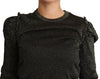 Dolce & Gabbana Black Gold Cropped Women Pullover Sweater - GENUINE AUTHENTIC BRAND LLC  