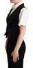 Dolce & Gabbana Black Brown Leopard Print Waistcoat Vest - GENUINE AUTHENTIC BRAND LLC  
