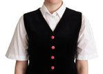 Dolce & Gabbana Black Velvet Sleeveless Waistcoat Vest - GENUINE AUTHENTIC BRAND LLC  