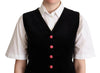 Dolce & Gabbana Black Velvet Sleeveless Waistcoat Vest - GENUINE AUTHENTIC BRAND LLC  