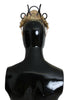 Dolce & Gabbana Gold Brass Floral Crystals LED Lights Crown Tiara Diadem - GENUINE AUTHENTIC BRAND LLC  