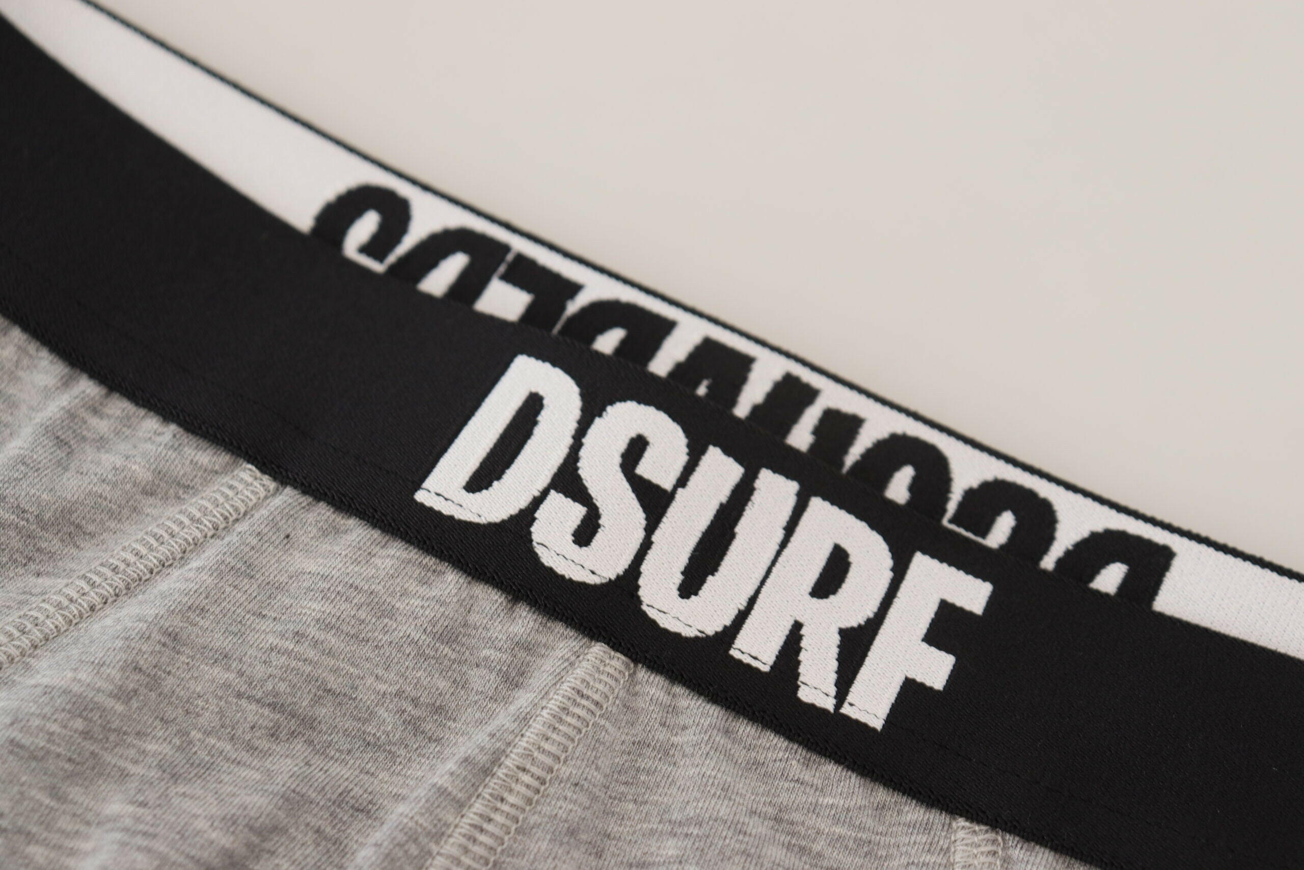 Dsquared² Gray DSURF Logo Cotton Stretch Men Brief Underwear - GENUINE AUTHENTIC BRAND LLC  
