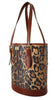 Dolce & Gabbana Brown Leopard Pattern Shopping Tote Hand Bucket Purse - GENUINE AUTHENTIC BRAND LLC  