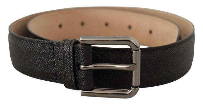 Dolce & Gabbana Black Calf Leather Brown Backend Belt - GENUINE AUTHENTIC BRAND LLC  