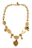 Dolce & Gabbana Gold Cartoon Love Star Boom Crystals Chain Necklace - GENUINE AUTHENTIC BRAND LLC  