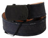 Ermanno Scervino Blue Leather Ratchet Buckle Belt - GENUINE AUTHENTIC BRAND LLC  