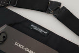 Dolce & Gabbana Black Polka Dot Wide Waist Men Belt Cummerband - GENUINE AUTHENTIC BRAND LLC  