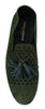 Dolce & Gabbana Green Suede Breathable Slippers Loafers Shoes - GENUINE AUTHENTIC BRAND LLC  