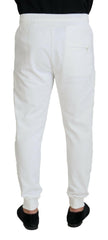 Dolce & Gabbana White Sport Logo Cotton Sweatpants Trousers Pants - GENUINE AUTHENTIC BRAND LLC  