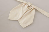 Dolce & Gabbana Off-White 100% Silk Slim Adjustable Neck Papillon Tie - GENUINE AUTHENTIC BRAND LLC  