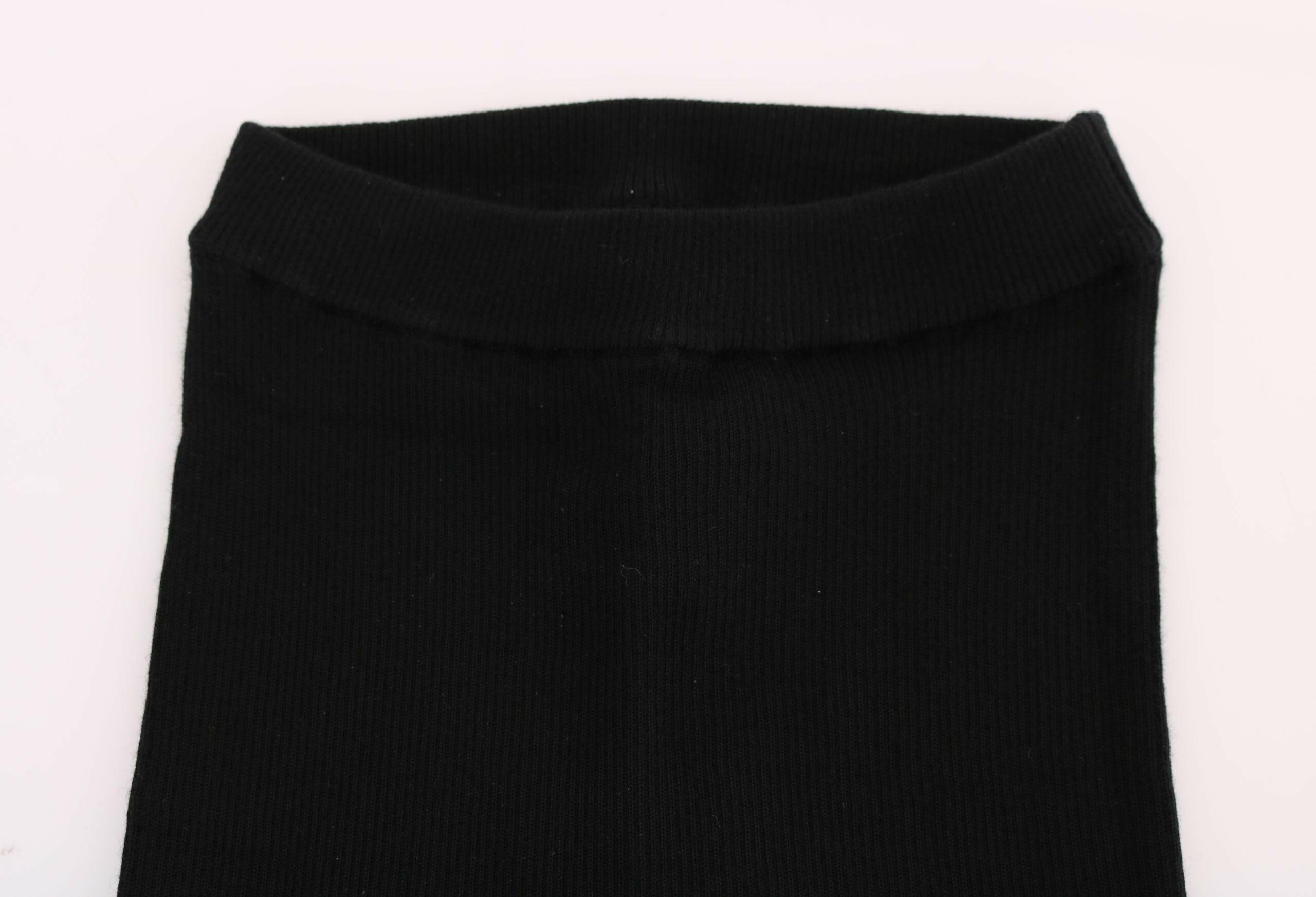 Dolce & Gabbana Black Slim Fit Women Cashmere Pants - GENUINE AUTHENTIC BRAND LLC  