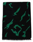 Givenchy Black Green Wool  Unisex Winter Warm Scarf Wrap Shawl - GENUINE AUTHENTIC BRAND LLC  