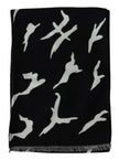 Givenchy Black White Wool Unisex Winter Warm Scarf Wrap Shawl - GENUINE AUTHENTIC BRAND LLC  
