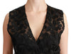 Dolce & Gabbana Black Floral Brocade Top Gilet Waistcoat - GENUINE AUTHENTIC BRAND LLC  