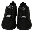 Philipp Plein Black Casual Running Sneakers Shoes - GENUINE AUTHENTIC BRAND LLC  