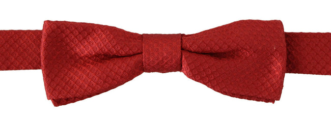 Dolce & Gabbana Red 100% Silk Adjustable Neck Papillon Tie - GENUINE AUTHENTIC BRAND LLC  