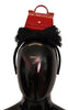Dolce & Gabbana Black Cotton Red Hat Sicily Bag Headband Diadem - GENUINE AUTHENTIC BRAND LLC  