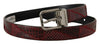 Dolce & Gabbana Red Exotic Leather Metal Logo Buckle Belt - GENUINE AUTHENTIC BRAND LLC  
