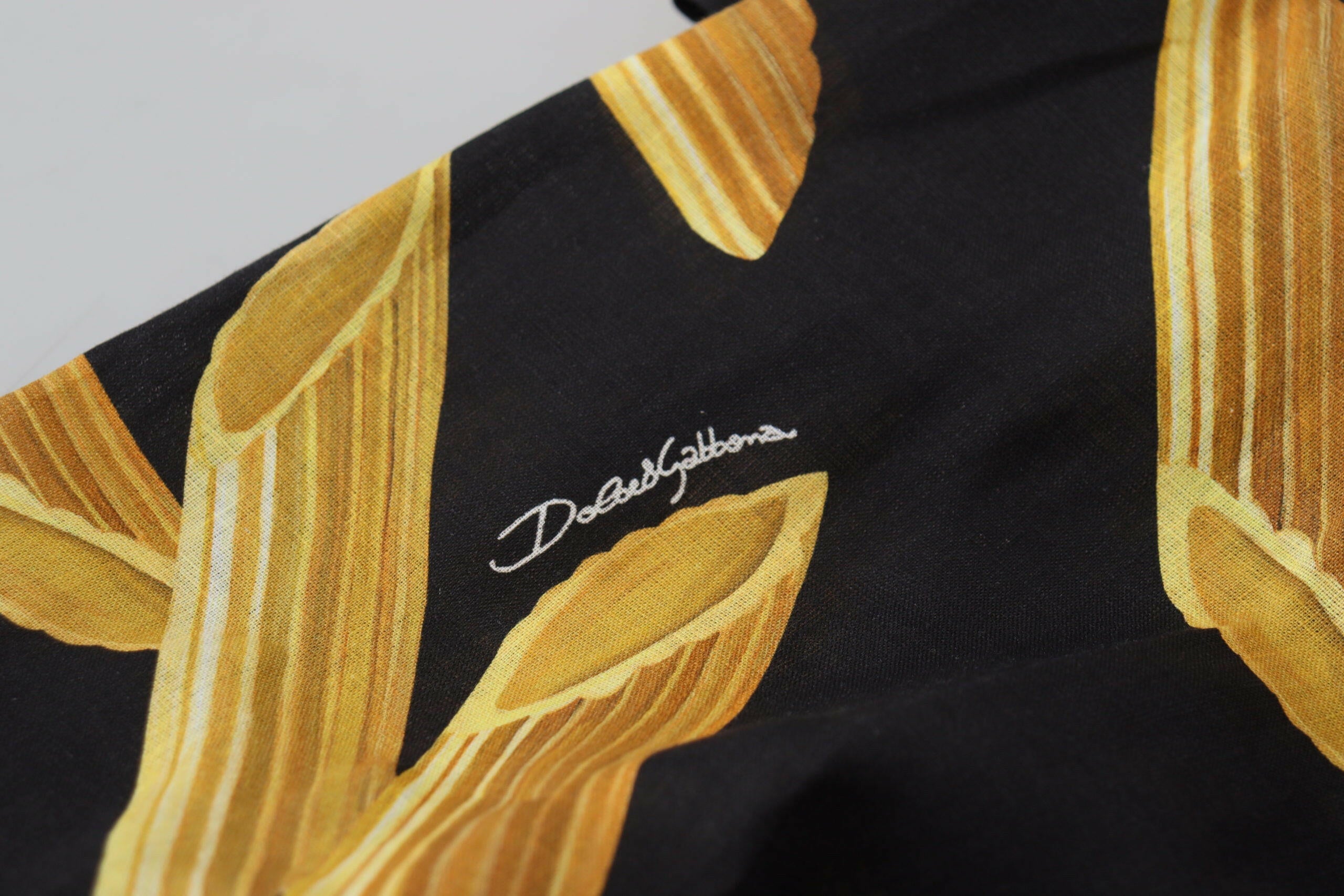 Dolce & Gabbana Black Casual Penne Rigate Linen Casual Shirt - GENUINE AUTHENTIC BRAND LLC  