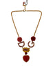 Dolce & Gabbana Gold Rose Love Crystal Charm Chain Necklace - GENUINE AUTHENTIC BRAND LLC  