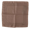Dolce & Gabbana Brown Dotted Silk Square Handkerchief