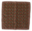 Dolce & Gabbana Brown Carrots Print Silk Handkerchief - GENUINE AUTHENTIC BRAND LLC  