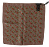 Dolce & Gabbana Brown Carrots Print Silk Handkerchief - GENUINE AUTHENTIC BRAND LLC  