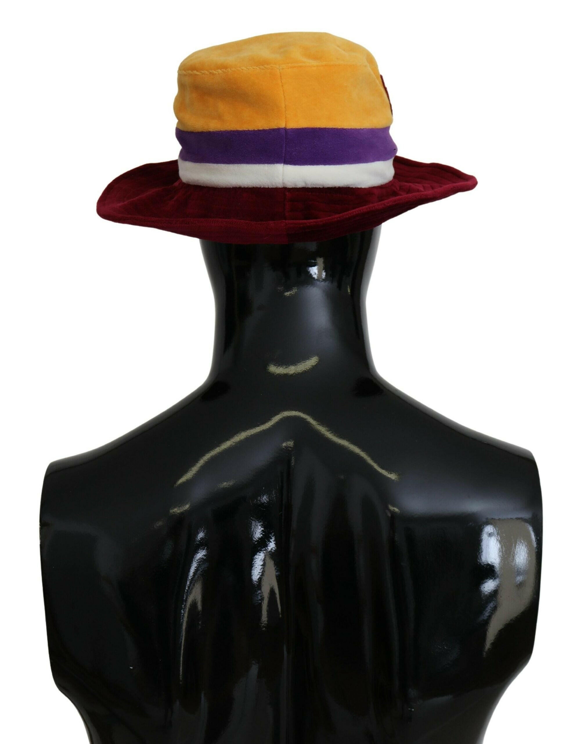 Dolce & Gabbana Multicolor DG Logo Cotton Blend Bucket Hat - GENUINE AUTHENTIC BRAND LLC  