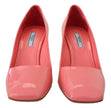 Prada Pink Patent Leather Block Heels Pumps Classic - GENUINE AUTHENTIC BRAND LLC  