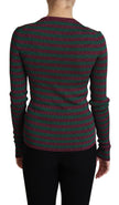 Dolce & Gabbana Multicolor Stripes Crew Neck Pullover Sweater - GENUINE AUTHENTIC BRAND LLC  