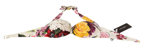 Dolce & Gabbana Multicolor Floral Swimsuit Bikini Top Swimwear - GENUINE AUTHENTIC BRAND LLC  