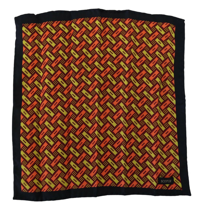 Scotch & Soda Multicolor Silk Square Handkerchief Scarf - GENUINE AUTHENTIC BRAND LLC  