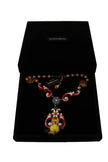 Dolce & Gabbana Gold Brass Carretto Sicily Statement Crystal Chain Necklace - GENUINE AUTHENTIC BRAND LLC  