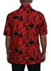 Dolce & Gabbana Black Red Jazz Cotton Casual Shirt - GENUINE AUTHENTIC BRAND LLC  