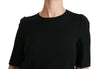 Dolce & Gabbana Black Short Sleeve Casual Top Stretch Blouse - GENUINE AUTHENTIC BRAND LLC  