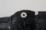 Fiorucci Black Cotton Low Waist Skinny Women Casual Jeans - GENUINE AUTHENTIC BRAND LLC  