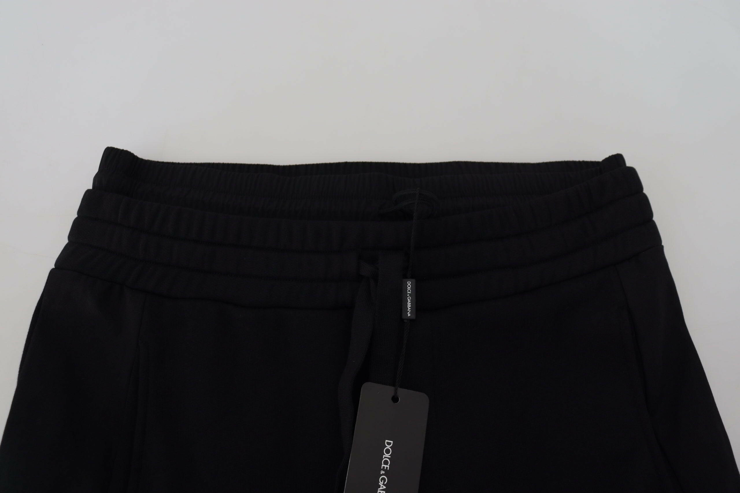 Dolce & Gabbana Black Cotton Bermuda Cargo Shorts - GENUINE AUTHENTIC BRAND LLC  
