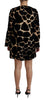 Dolce & Gabbana Black Giraffe Print Shift Mini Dress - GENUINE AUTHENTIC BRAND LLC  