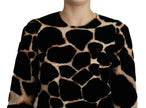 Dolce & Gabbana Black Giraffe Print Shift Mini Dress - GENUINE AUTHENTIC BRAND LLC  
