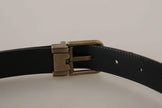 Dolce & Gabbana Brown Leather Leopard Print Bronze Metal Buckle Belt - GENUINE AUTHENTIC BRAND LLC  